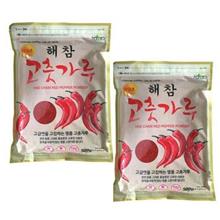 Ớt bột Hàn Quốc làm kim chi Heacham túi 500gr dạng vẩy